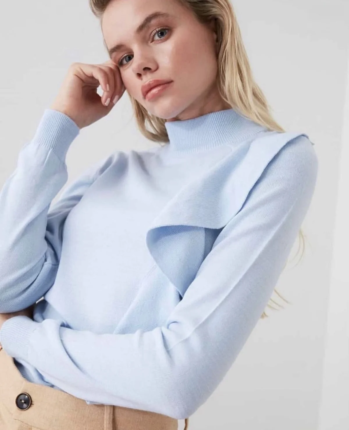 Baby blue blouse