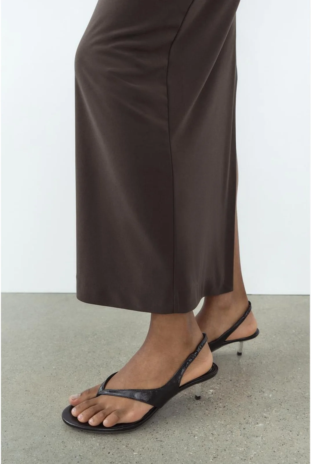 Zara black sandal heels